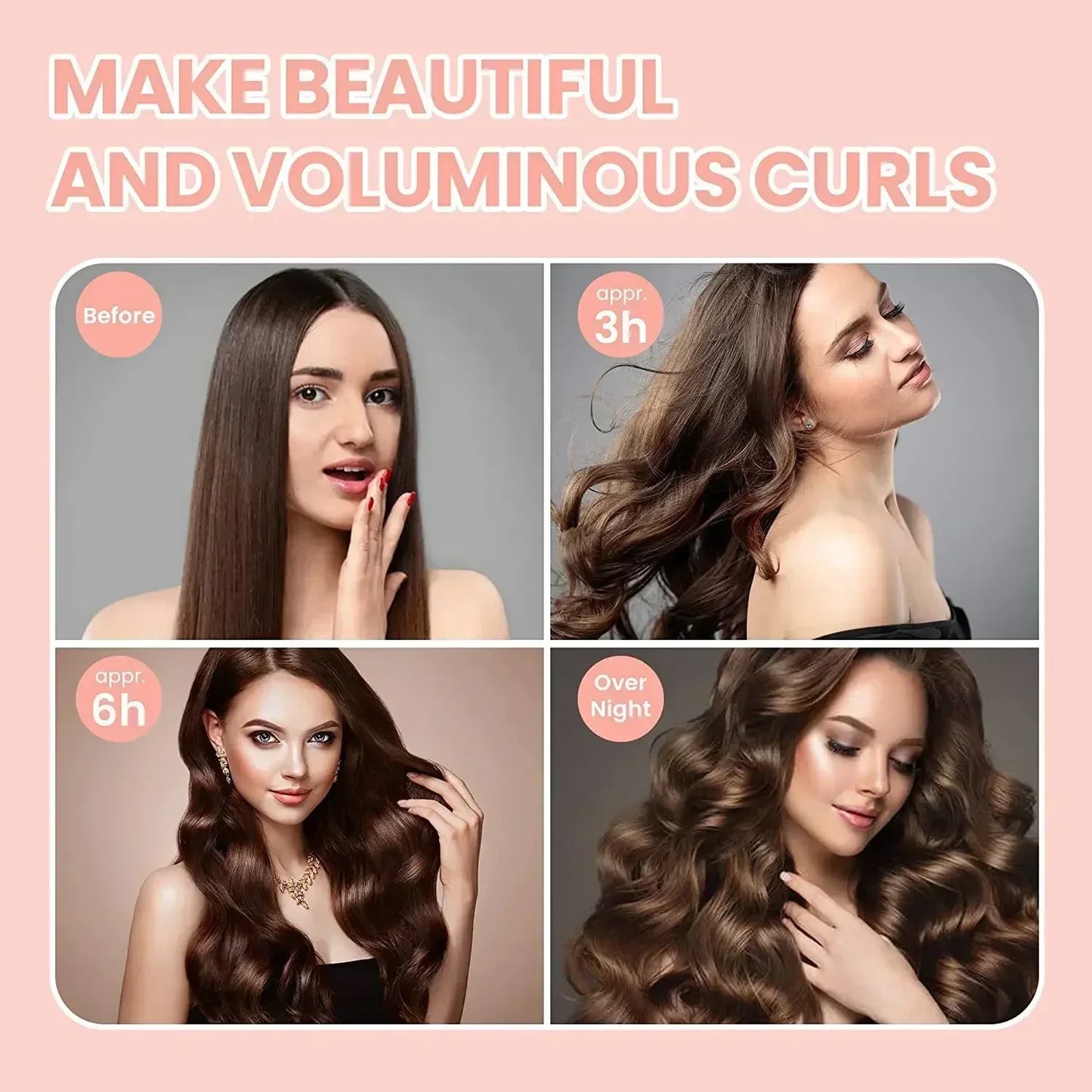 SleepStyle Heatless Hair Curlers Set